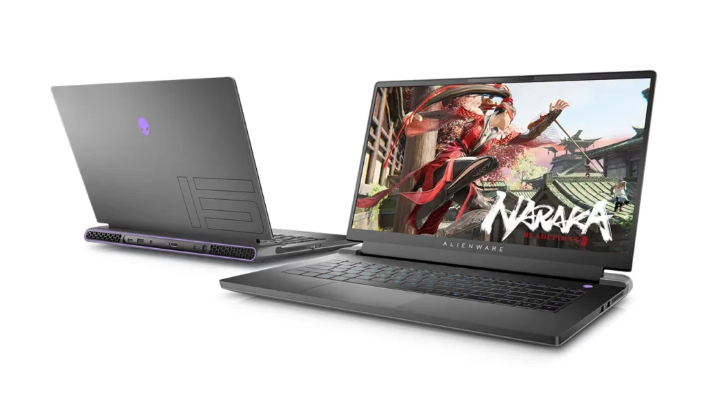 Front and Back look of Alienware M15 R7 which is the best gaming laptop for most players
